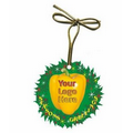 Yellow Bell Pepper Gift Shop Quality Wreath Ornament w/ Clear Mirrored Back (12 Sq. In.)
